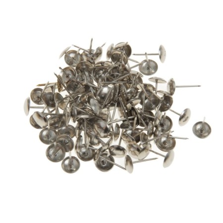 Tundra nails, decorative, 10x18.5 mm, chrome, 100 pcs-4