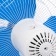 Fan Luazon LOF-03, desktop, 35 watts, 28 cm, 3 modes, plastic, white-blue