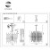 Suspended chandelier ST LUCE. SL1628.103.08. TERAMO. 8x40 watts, E14, 65x65x65 cm, chromium color