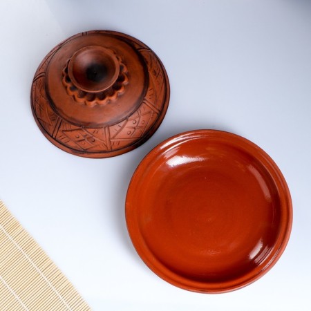 Set of dishes "pancake" (hammering)-2