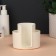 Container for storing cosmetic supplies "Zoy", 10 x 8.2 x 8.6 cm ivory color
