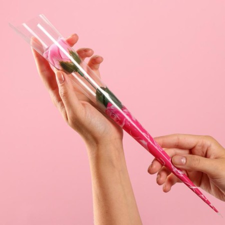 Soap rose on a stem in a PVS 1 pc.