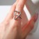 The ring "minimal" the heart, the color is silver, dimensionless