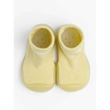 Boots-knees children's first step with a breathing sole, size 24, yellow color-3