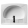 Santek sink "pilot 50/60" with a bracket, fastener and siphon
