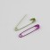 English pins, 22 mm, 50 pcs, chameleon color
