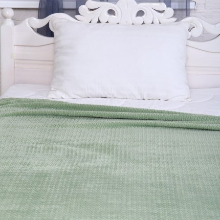 Placed Kolette, 150x200cm, Green, Velsoft 270g/m, polyester-1