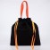 Textile choper on Emoji laces, black color