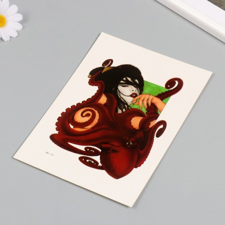 Tattoo on the body color "Osminog" 26.1x14.6 cm-2