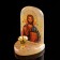 Icon "Jesus Lord Almighty", with a candlestick, selenite