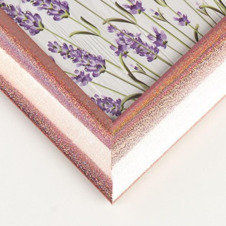 Photo frame plastic 13x18 cm "Holographic shine and copper" 21x16 cm-3