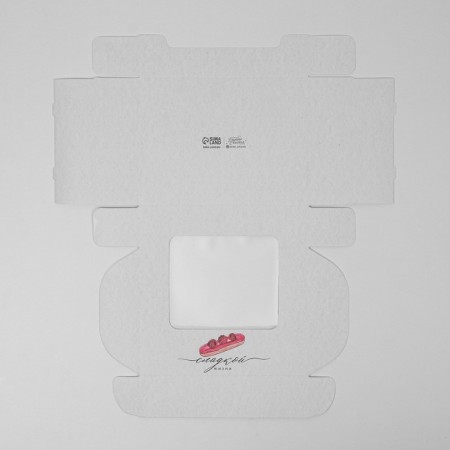 Box for eclairs, confectionery packaging, 4 inserts, “sweet life”, 20 x 15 x 5 cm-3