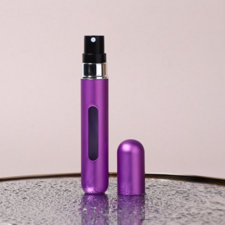 Perfume atomizer, with a spray, 10 ml, purple color-2