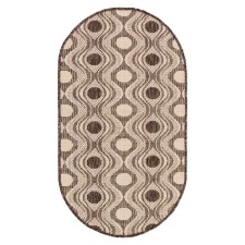 Corpole eco-luxe oval 60x110 cm, pp 100%, jute