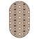 Corpole eco-luxe oval 60x110 cm, pp 100%, jute