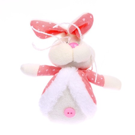 Soft toy "Rabbit", on a suspension, color mix-2