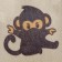 Bath cap with a baby print "Monkey", white