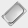 Gastrootiness 1/4 of stainless steel, 20 mm, 26.4 × 16 × 2 cm, thickness 0.8 mm