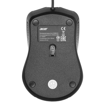 Acer OMW010 Black Optical Mouse (1200DPI) USB (3but)-2