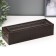 Casket to the leatherette to the clock 6 "Chocolate" 9x31x10 cm