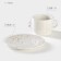 Tea couple: Porcelain cup with Veletta saucer, 200 ml, D = 15.2 cm, h = 6.5 cm