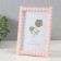 Photo frame plastic 13x18 cm "Pearls" straight angles 20.5x15x1.5 cm