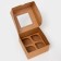 Packaging for 4 mini-drift craft with a window, 13 x 13 x 8 cm