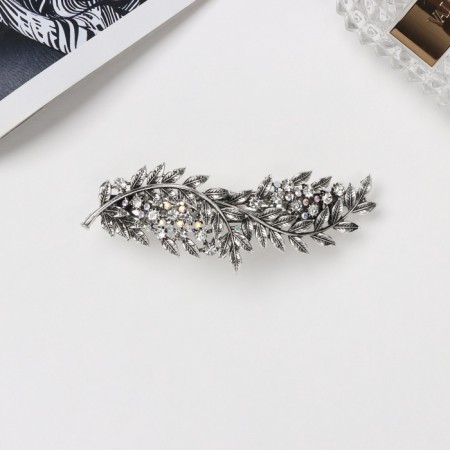 Sherry-automatic hairpin leaves, 10 cm, silver
