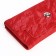 Women's wallet on magnet, red color