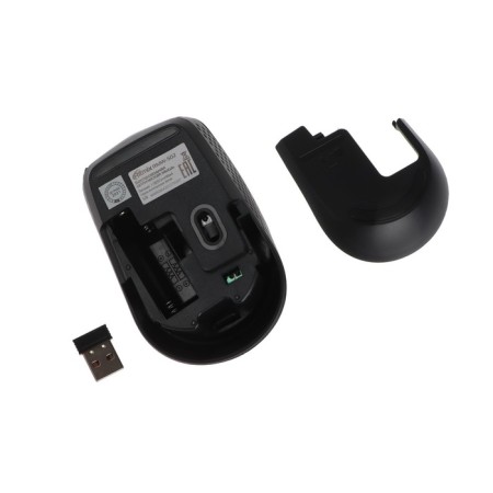 Mouse Ritmix RMW-502, wireless, optical, 1200 dpi, 2xaaa (not in compli), USB, black-4