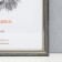 Photo frame plastic 25x35 cm, gray with gold (plastic screen)