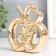 Souvenir Ceramics "Apple with Flower and Heart" gold 13x6x15 cm