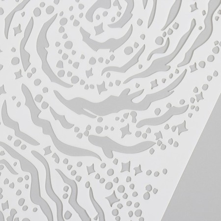 Stencil of the background plastic "Universe is endless" 15x20 cm-2