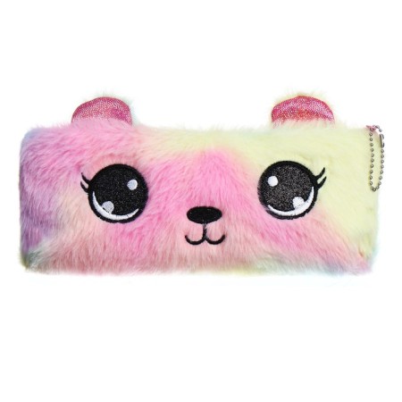 Penal School fur on the zipper Calligrata "Mishka", mix-12