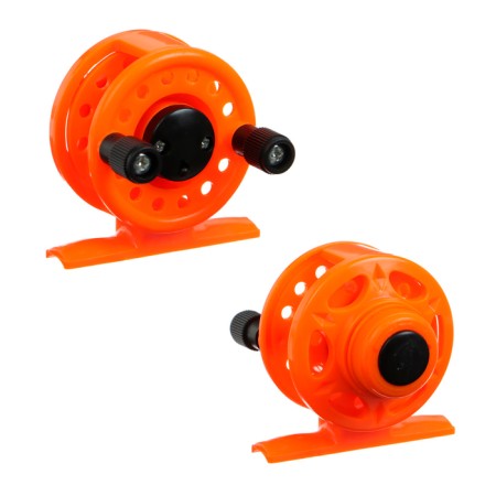 Inertial coil, plastic, diameter 5 cm, orange color, 108-1