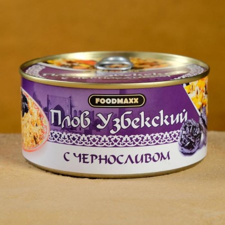 Uzbek pilaf "Festive" with prunes, 325g, canned-3