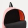 Youth backpack on lightning from textiles, external pocket, pink color