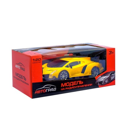 The machine is on the radio control, works from batteries, yellow color-6