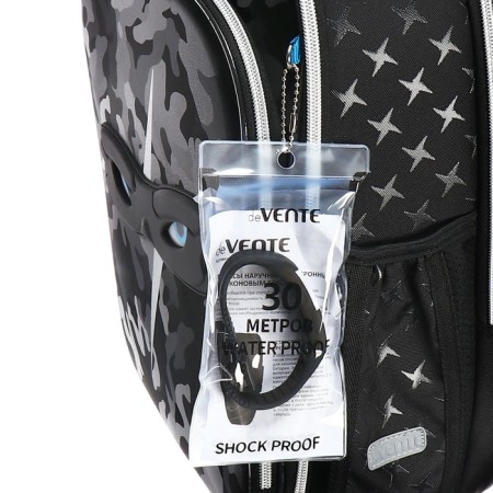 Frame backpack 37x28x18, Devente Premier 17l, Ninja, for boys, black-11
