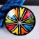 The plate of Rishtan ceramics "Atlas", multi -colored, deep, 20 cm