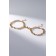 Bracelets "Demetrons" on a magnet, heart on large links, color gold