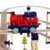 Railway "City", works from batteries