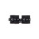 Single -layer handcuffs with a contrasting line Pecado BDSM, genuine leather, black