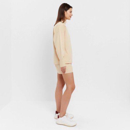 Women's costume (blouse, shorts) minku: enjoy is beige color, size 48-1