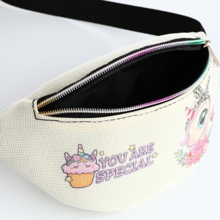 Bag's bag with zipper, milk color-2
