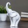 Figure "Elephant" White, 15x8x18cm