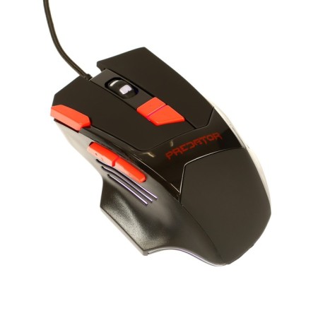 The mouse Qumo Predator M80, game, wired, 8 buttons, backlight, 3200 dpi, USB, black