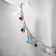Choker "crescent" phases of the moon, colored in gold, 35 cm