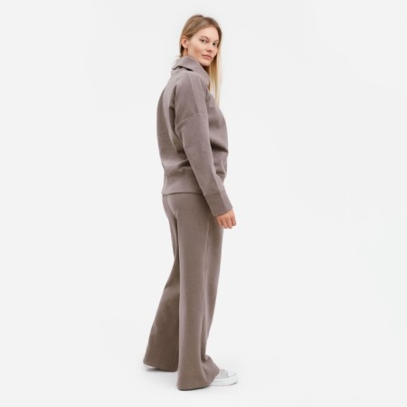 Women's suit (sweater/pants), beige color, size 44-2