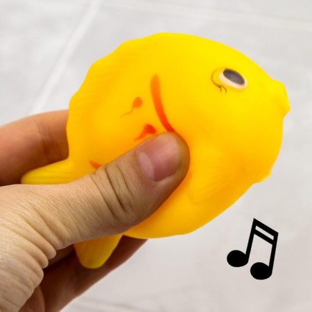 Rubber toy for the bath "Miracle fish", 9 cm, with a squeak, color mix, crush me-10